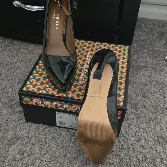 Kurt Geiger Black Patent Heels - Picture 3 of 4